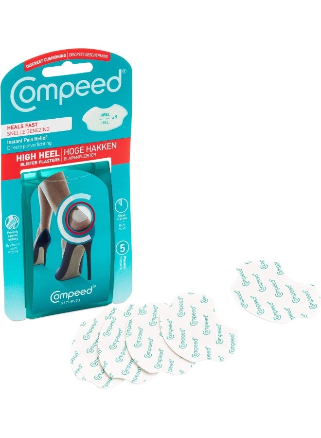 Compeed High Heel Blasenpflaster, 5 Hydrokolloid-Pflaster, Fußbehandlung, Heilen Schnell, Ultimative Diskretion, Maße: 4,2 Cm X 6,8 Cm - Image 4