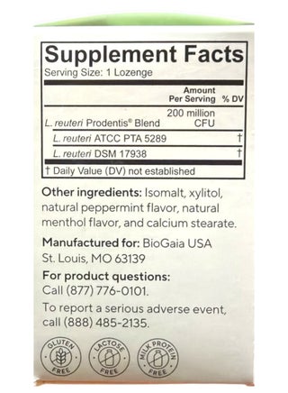 Prodentis Oral Health Probiotic, For Healthy Gums & Teeth, Mint, 30 Probiotic Lozenges Packaging May Vary - view 2