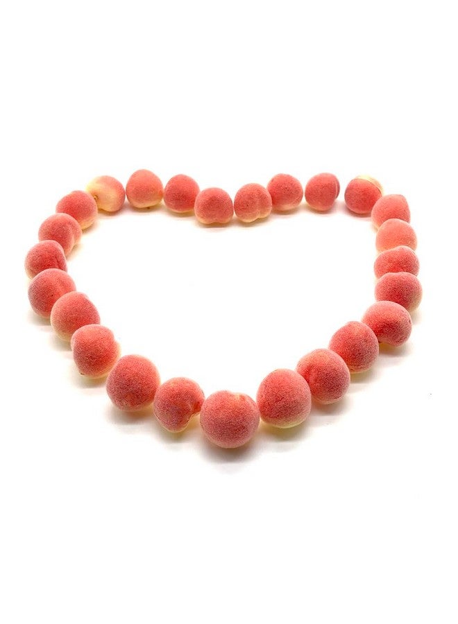 Aliotech 30Pcs Artificial Peach Fake Peach Mini Fruit Small Peach Simulation Lifelike for Home Cabinet Table Party Kitchen Decoration Photography Prop - Image 5