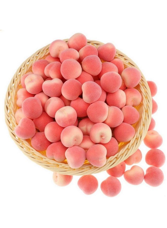 Aliotech 30Pcs Artificial Peach Fake Peach Mini Fruit Small Peach Simulation Lifelike for Home Cabinet Table Party Kitchen Decoration Photography Prop - Image 4