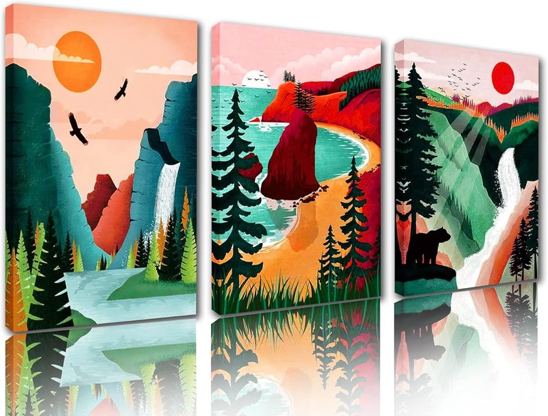 Tucocoo National Park Landscapes Canvas Art Set - Image 1