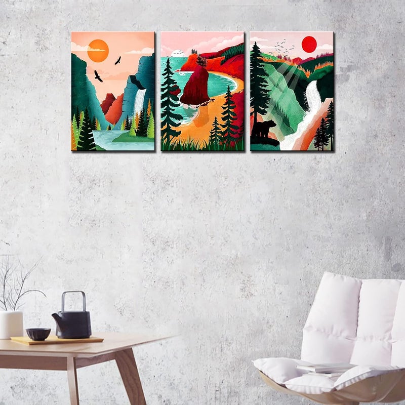 Tucocoo National Park Landscapes Canvas Art Set - Image 4