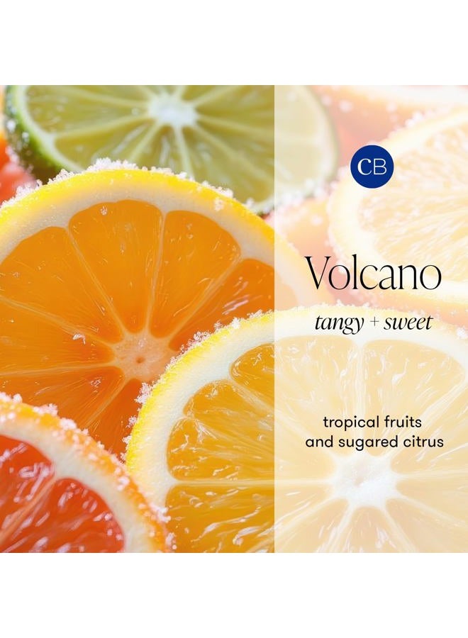 Capri Blue Volcano Candles - Printed Travel Tin Jar Candle - Luxury Candle with a Soy Wax Blend - Volcano Scented Candles for Home Decor - Citrus Scent - Aqua Candle (8.5 oz) - Image 3