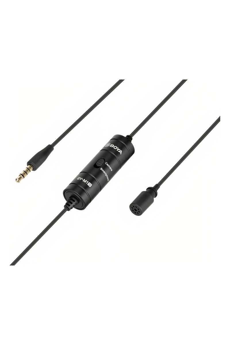 BOYA Boya BYM1S AUX Microphone with Clear Sound and, Modern Design, Omnidirectional, 3.5mm TRS, Black, for Multi Devices - Clip On, Battery Powered, Compatible with Smartphone, Camcorder, Personal Computer - Image 3