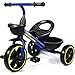KRIDDO Kids Tricycles Age 24 Month to 4 Years Toddler Kids Trike for 25 to 5 Year Old Gift Toddler Tricycles for 24 Year Olds Trikes for Toddlers Blue - Image 4