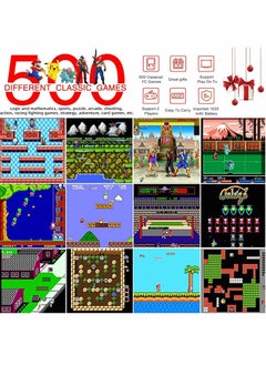 KASTWAVE Handheld Game Console, 400 Classic FC Games, Mini Handheld Game Console with 3.0-Inches Color Screen , 1020mAh Rechargeable Battery That Can Connect to TV and Two Players  - Image 3