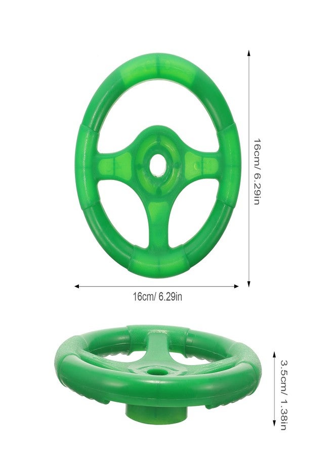 Yardenfun Kids Steering Wheel Toy for Outdoor Playsets and Swings Portable Plastic Steering Wheel Accessory for Pretend Play and Backyard Recreation Child Size 6.3 Inch - Image 2