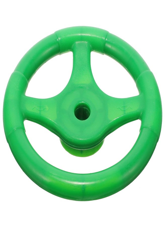 Yardenfun Kids Steering Wheel Toy for Outdoor Playsets and Swings Portable Plastic Steering Wheel Accessory for Pretend Play and Backyard Recreation Child Size 6.3 Inch - Image 1