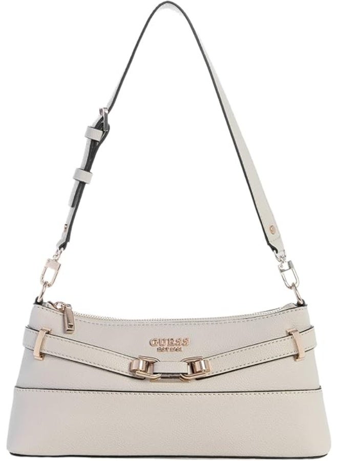 Guess Women's Shoulder Bag - Cream - Image 1