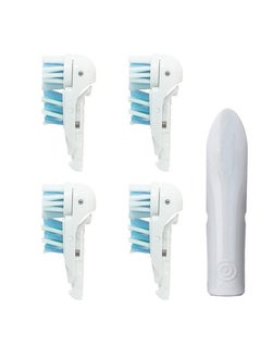 Sensitive Replacement Toothbrush Heads Compatible With Oralb Cross Action Power 3733 4732 Rotating Powerhead And Crisscross Bristles (White)
