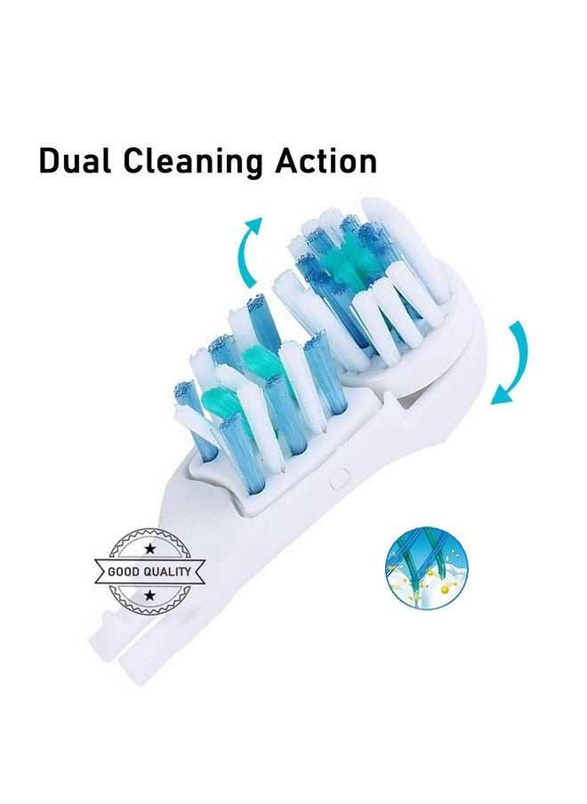 Majestic Pure - Sensitive Replacement Toothbrush Heads Compatible With Oralb Cross Action Power 3733 4732 Rotating Powerhead And Crisscross Bristles (White) - Image 1