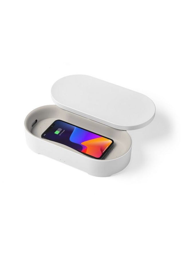 LEXON Oblio Box Wireless Fast-Charging Station With Built-In Uv Sanitizer - Image 1