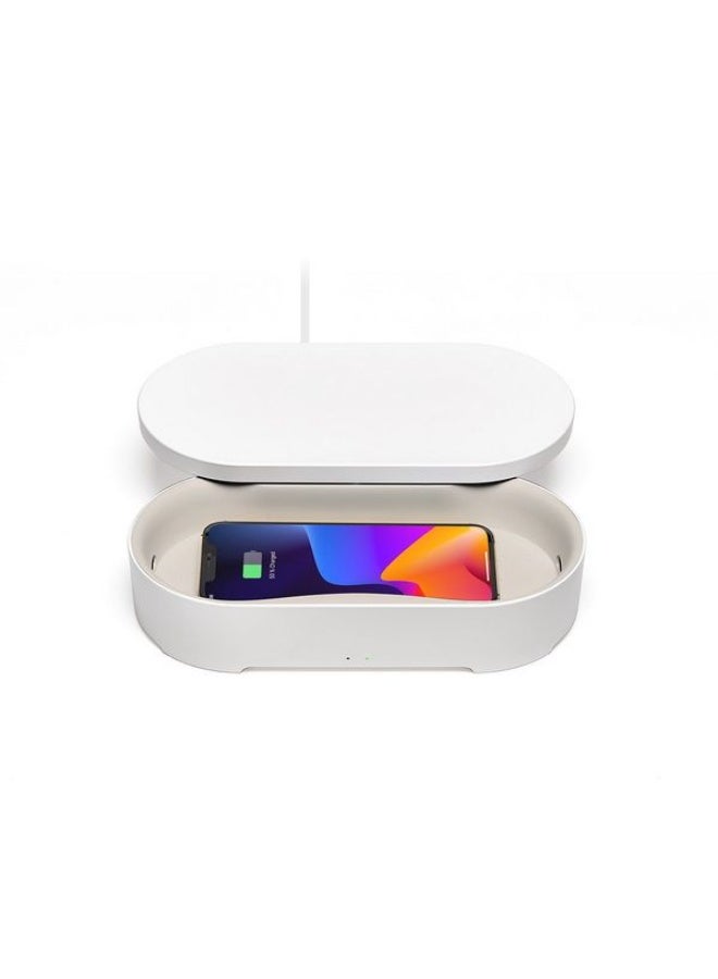 LEXON Oblio Box Wireless Fast-Charging Station With Built-In Uv Sanitizer - Image 2
