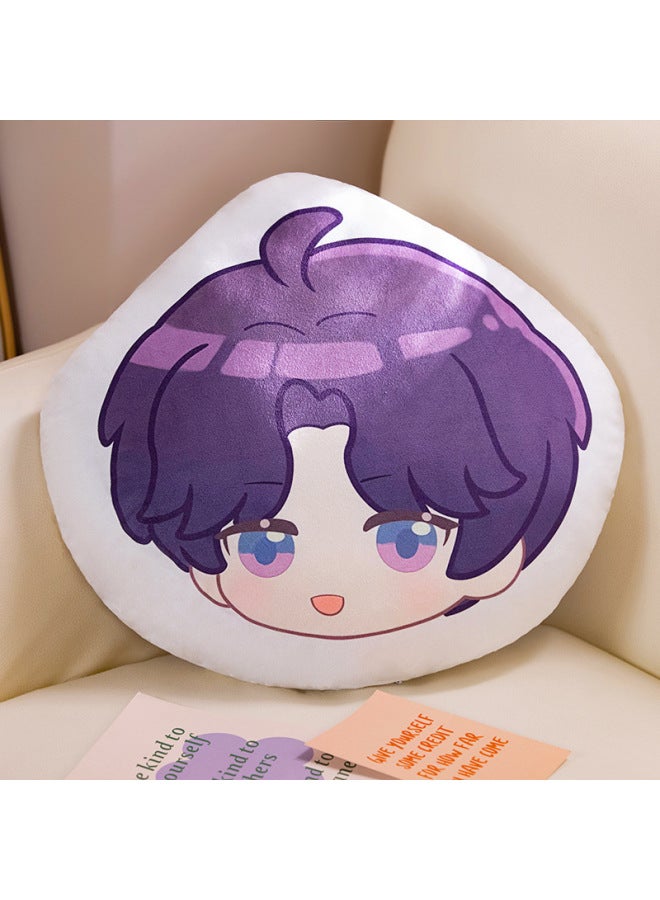 Ultra Soft Qiyu Pillow Hanging Decoration Reclining Backrest Sleep Pillow Deep Space Romance Li Jin Sitting Pad For Youth-Specifications:[Alien] Qi Yu-Color:32cm Pillow 340g (with Zipper)  - Image 1