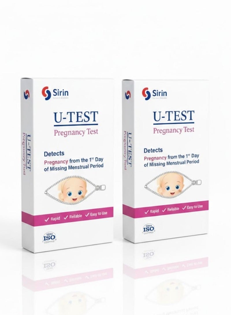 Test AB Two U-test pregnancy tests are a simple, quick, and reliable one-step process. - Image 1