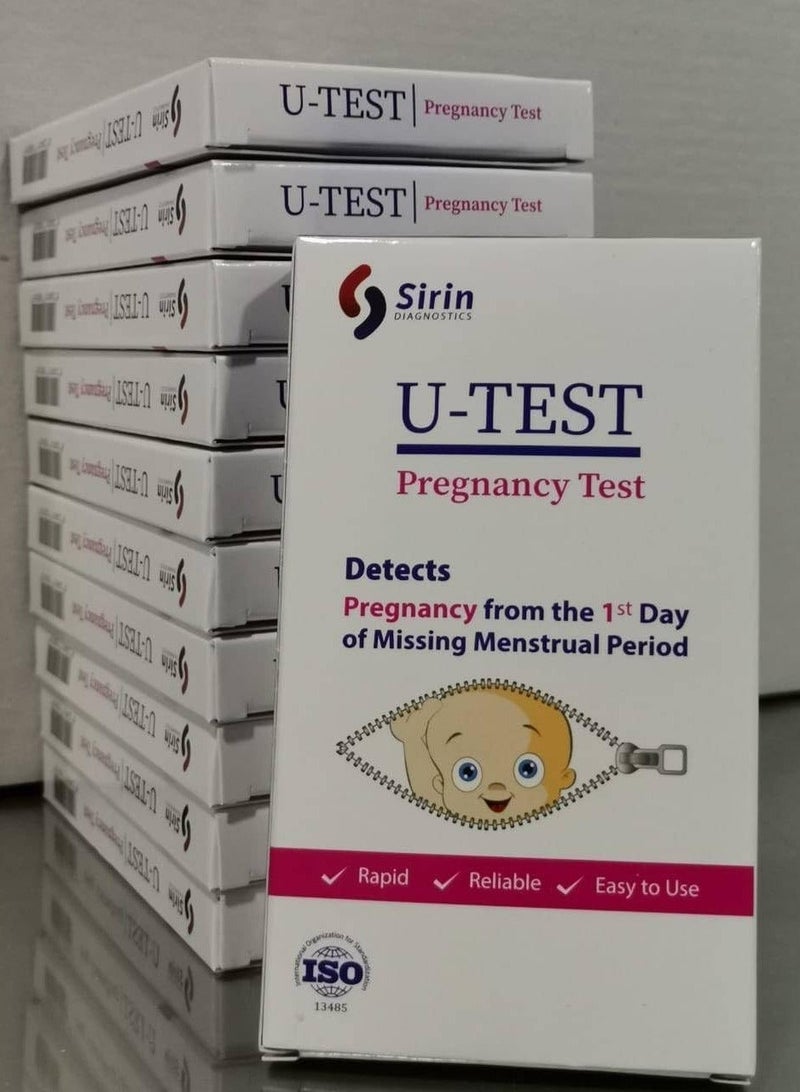 Test AB Two U-test pregnancy tests are a simple, quick, and reliable one-step process. - Image 3