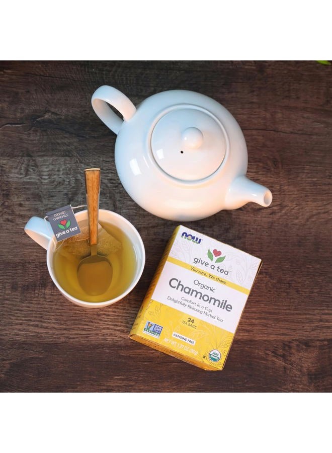 now Foods Chamomile Tea, Organic, 24 Tea Bag - Image 5