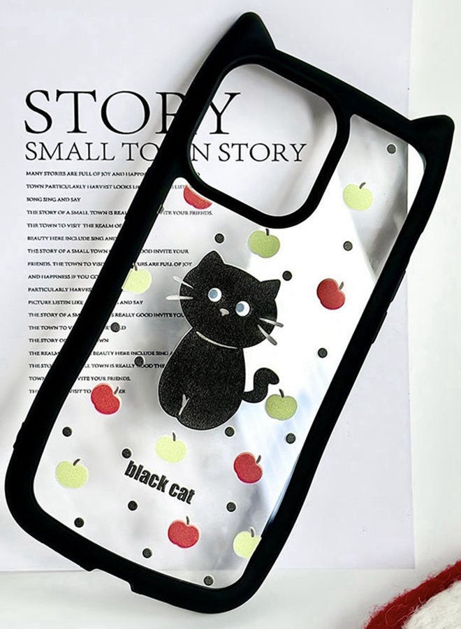for iPhone 16 Pro Max Case，Cute 3D Cat's Ears，Raised Camera Lens Protector，Thickened Edge Protection，Lovely Silicone Soft Protective Shockproof Phone Cover，Color Cat - Image 5