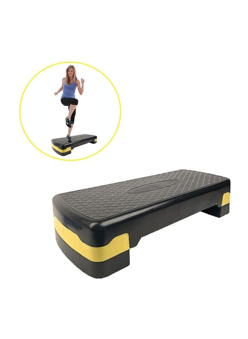 ULTIMAX Fitness Aerobic step Fitness Aerobic Step Platform Full and Compact Sizes Workout Deck with Adjustable Riser Height & Non Slip Textured Surface - Image 2
