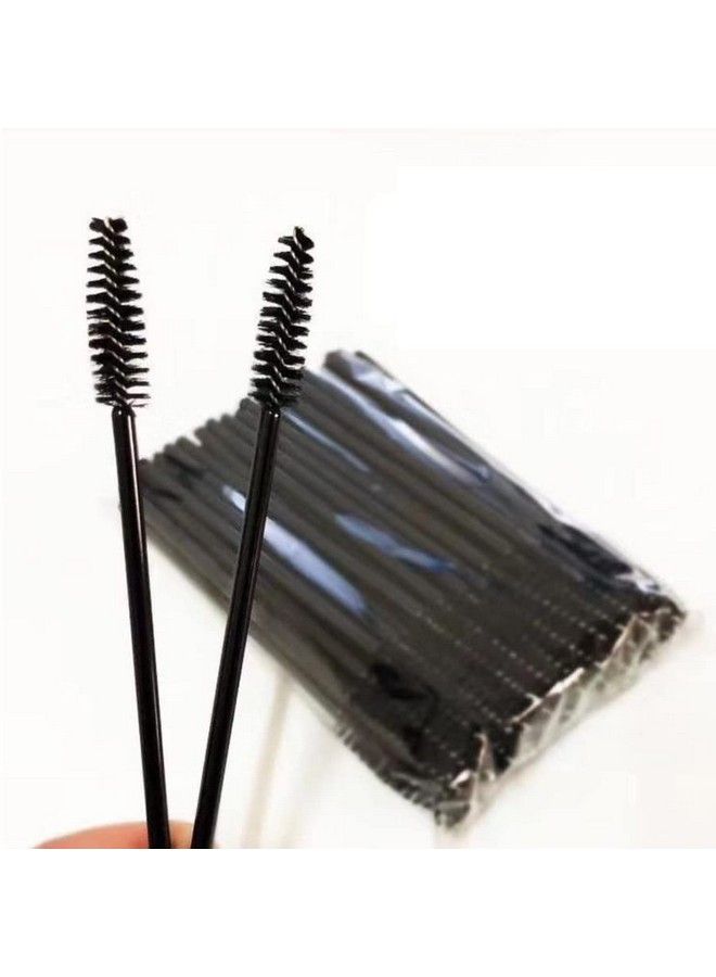 BID 50 قطعة فرشاة رموش ماسكارا سوداء فرشاة رموش لتطبيق الرموش الصناعية وأداة تطبيق الحواجب لمستحضرات التجميل - Image 1