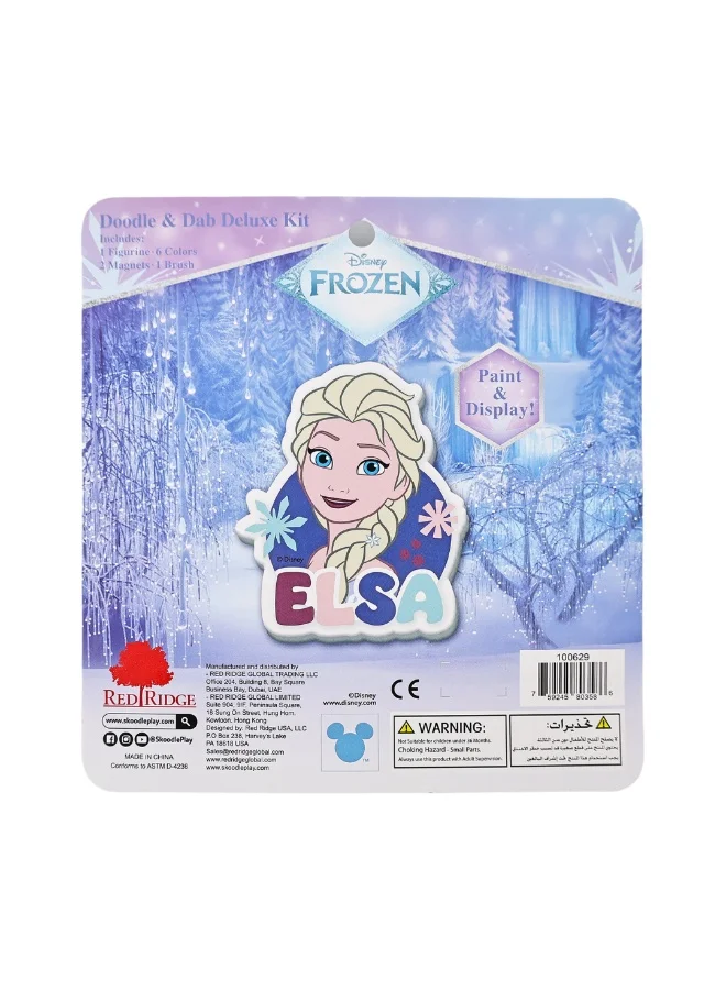 ديزني Frozen Elsa Doodle & Dab Deluxe Kit | Paint & Display | Art & Craft Kit | Age 3+