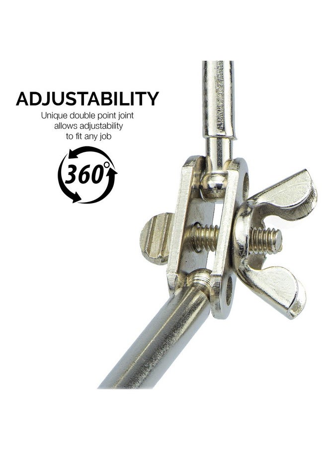 Neiko NEIKO 01902 Adjustable Helping Hand with Magnifying Glass, Third Hand Solder Aid, Soldering Wire Station Stand with Dual Alligator Clips and a Heavy Base, Beading & Jewelry Making Tools, Solder Holder  - Image 4