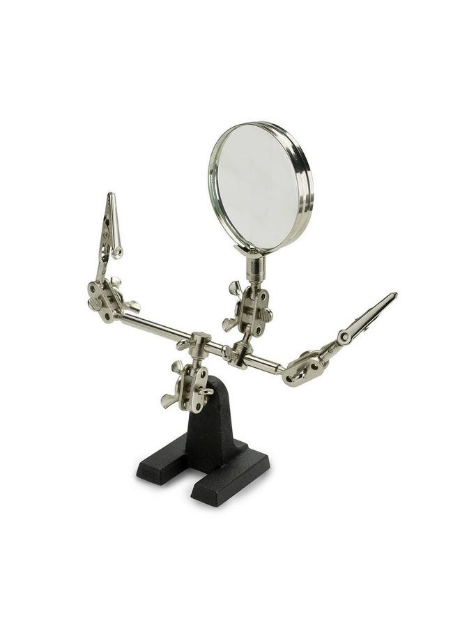 Neiko NEIKO 01902 Adjustable Helping Hand with Magnifying Glass, Third Hand Solder Aid, Soldering Wire Station Stand with Dual Alligator Clips and a Heavy Base, Beading & Jewelry Making Tools, Solder Holder  - Image 3