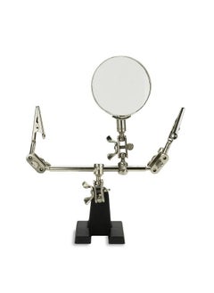Neiko NEIKO 01902 Adjustable Helping Hand with Magnifying Glass, Third Hand Solder Aid, Soldering Wire Station Stand with Dual Alligator Clips and a Heavy Base, Beading & Jewelry Making Tools, Solder Holder  - Image 1