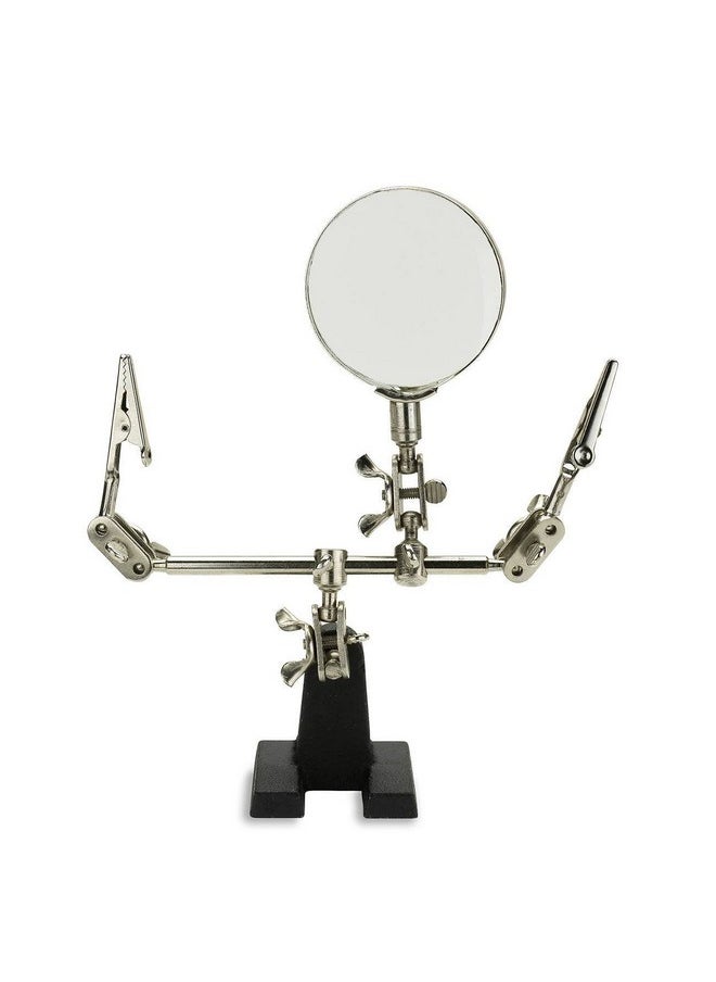 Neiko NEIKO 01902 Adjustable Helping Hand with Magnifying Glass, Third Hand Solder Aid, Soldering Wire Station Stand with Dual Alligator Clips and a Heavy Base, Beading & Jewelry Making Tools, Solder Holder  - Image 1