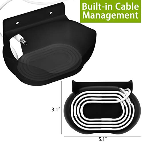 LeongLzt Ouligei Google Nest Audio Speaker Wall Mount/Bracket, in-Built Cable Management System & Easy Installation Speaker Holder Shelf Stand - Elegant & Durable Space Saving Accessory - Image 2