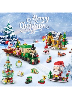 Beauenty 2024 Christmas Building Blocks For Kids,24 Days Countdown Calendars Blind Box-24PC Mini Building Blocks- 6 In 1 Christmas Santa Tree Train House Block Toy Set for 8-12 Kids Gifts - pzsku/Z02CFBFC0C9D683592454Z/45/_/1732144552/54512613-bcc4-416d-a4af-82919dd63501