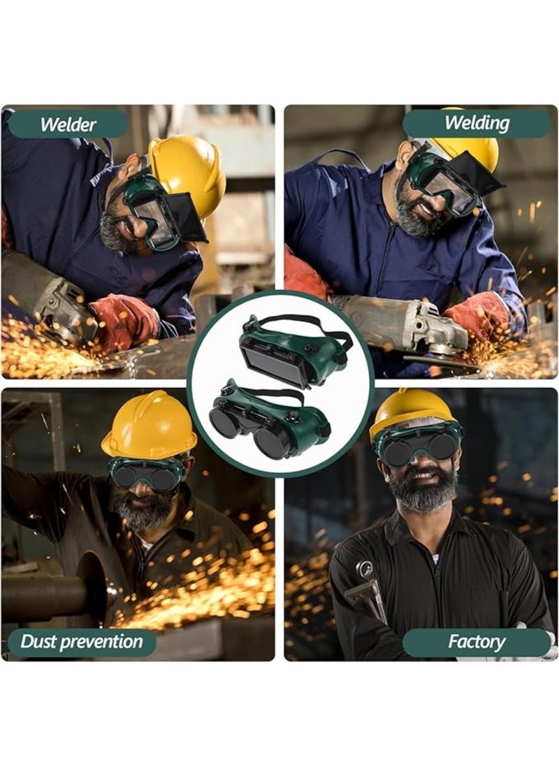 CHU DAI Welding Safety Flip-up Protection Glasses Oxy-Acetylene Shade Working Protective Goggles for Welding Soldering Torching Brazing and Metal Cutting  - Image 5