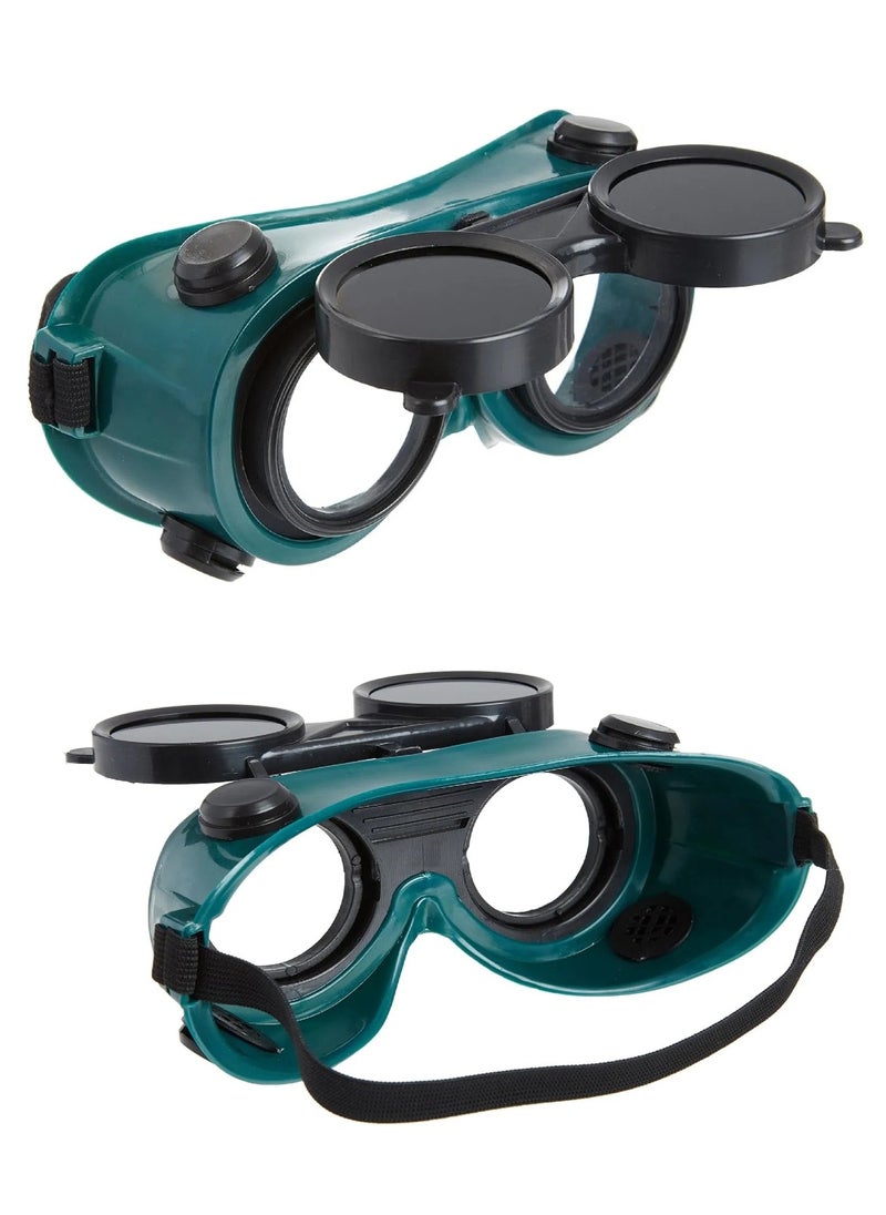 CHU DAI Welding Safety Flip-up Protection Glasses Oxy-Acetylene Shade Working Protective Goggles for Welding Soldering Torching Brazing and Metal Cutting  - Image 2