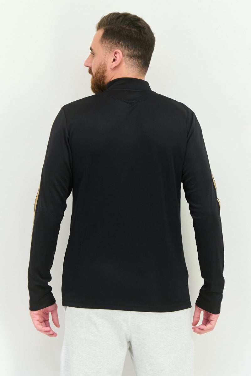 Adidas Men Sportswear Fit Brand Logo Tiro Reflective Training Jacket, Black - Image 4