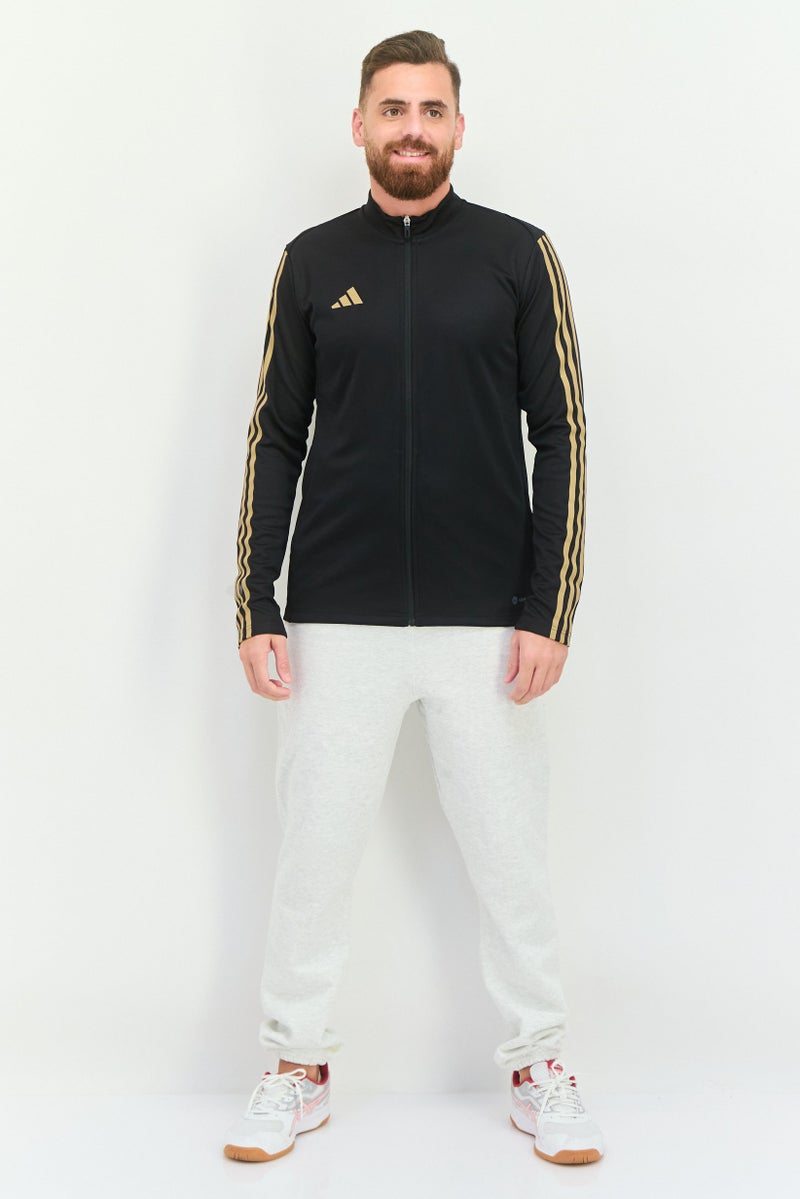 Adidas Men Sportswear Fit Brand Logo Tiro Reflective Training Jacket, Black - Image 3