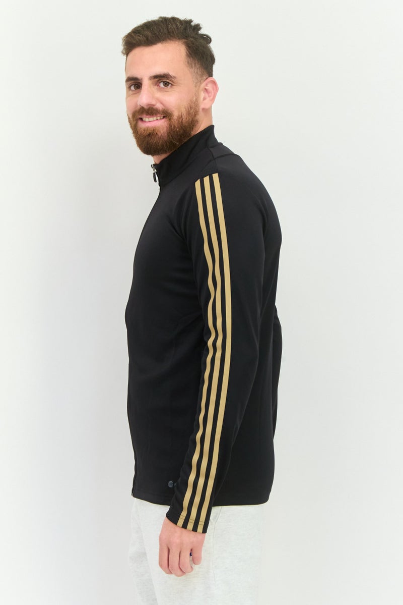 Adidas Men Sportswear Fit Brand Logo Tiro Reflective Training Jacket, Black - Image 2