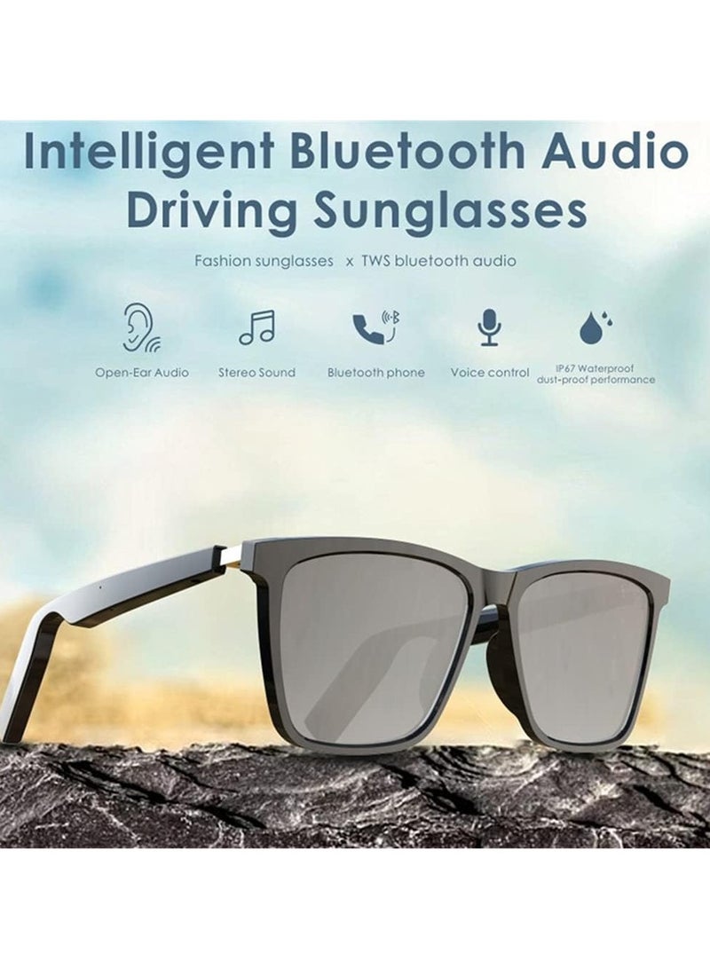 Wireless TWS Bluetooth Smart Audio Sunglasses, Open Ear Headphones , IP67 Waterproof, UV400 Anti-Blue Ray , Built-in Microphone  Call Answering - Image 1