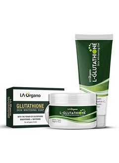 LA Organo Glutathione Scrub 50G & Glutathione Gel 100G & Glutatione Soap 100G (Pack Of 3)  - Image 2