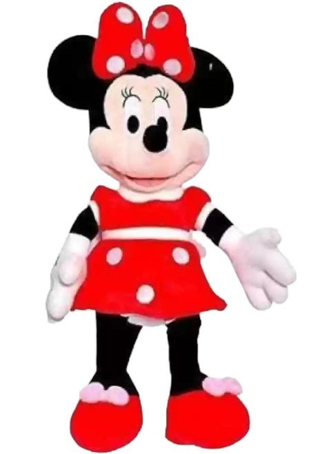 Polka Dots Minnie Mouse Plush Cute Soft Toy For Kids Hand Washable  35cm