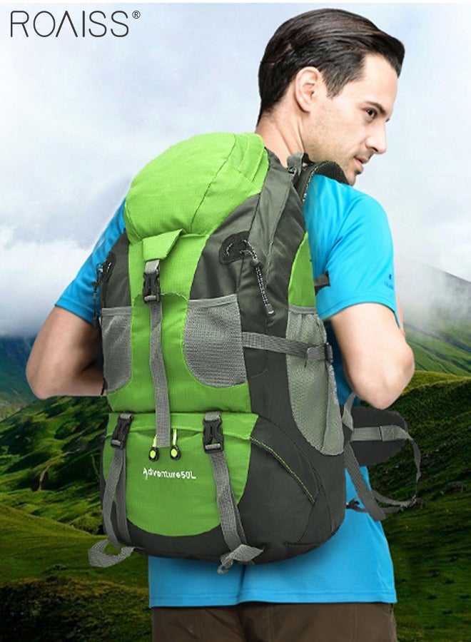 roaiss Multifunctional Outdoor Backpack, Waterproof Hiking Backpack with Outstanding Organizational Features, Lightweight Comfortable Travel Bag with 50L Large Capacity, Suitable for Hiking, Camping, Trekking, Mountaineering and Traveling - Image 1