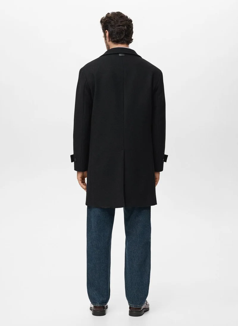 مانجو مان Funnel Neck Overcoat