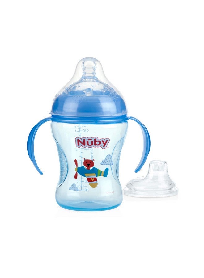 Nuby Non-Drip 3-Stage Nurser with Wide Neck - Bottle to Sippy Cup - (3-Pack) 11 Oz - 3+ Months - Image 2