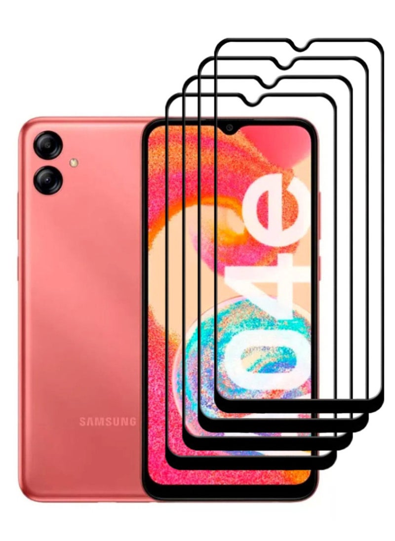 ACLIX 4 Pieces Antistatic ESD Dustproof Premium Quality High Definition Tempered Glass Screen Protector Designed For Samsung Galaxy A04e - Image 1