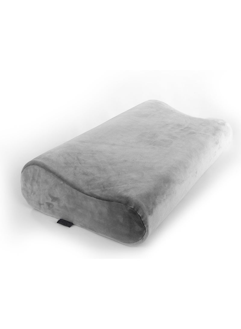 HT Memory foam medical sleeping pillow to prevent neck, shoulder and spine pain, grey , 60 * 35 - Image 1