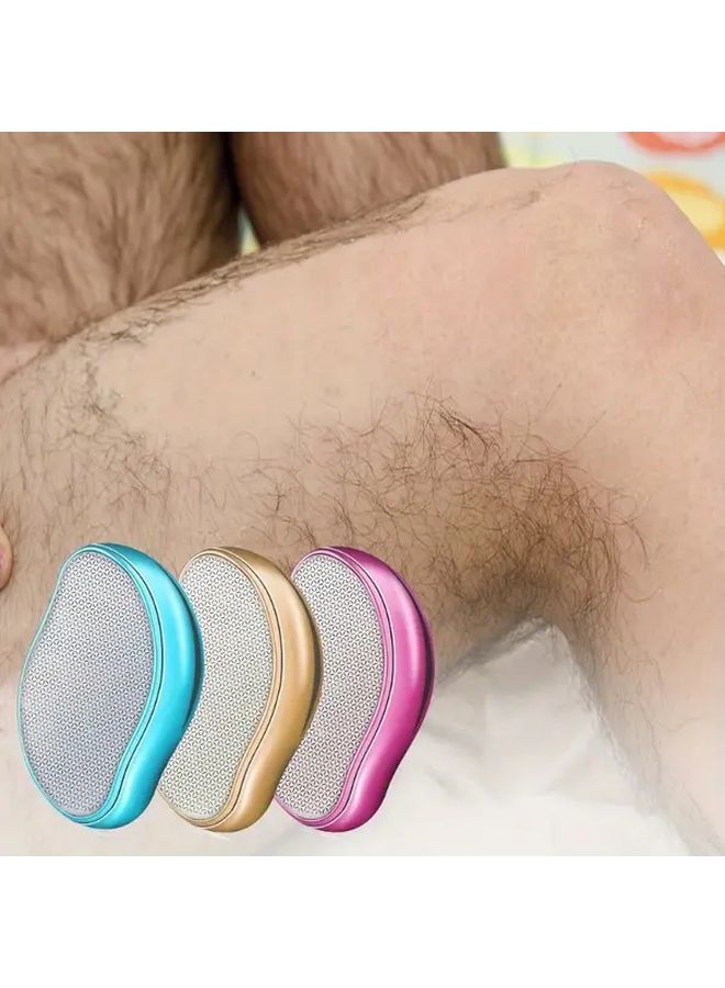 Reusable Crystal Hair Removal Tool Pink Painless Exfoliation For Back Arms Legs - Image 1