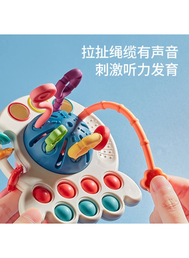 Children Octopus Pull Fun Press Grip Exercise Baby Gum Crab New Toys - Image 2