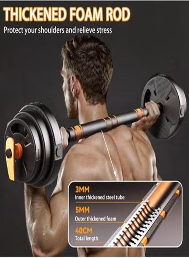 RUIYADA Adjustable Dumbbells 30KG Free Weight Set with Connector 4 in1 Dumbbells Set with Kettle Bell Handle Used as Barbell Kettlebells Push up Stand Fitness Exercises for Home Gym Suitable Men/Women - Image 3