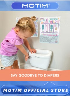 Motim 2PCS Potty Training Chart for Toddlers Potty Chart Potty Sticker Chart Potty Rewards for Toddlers Boys  - Image 4