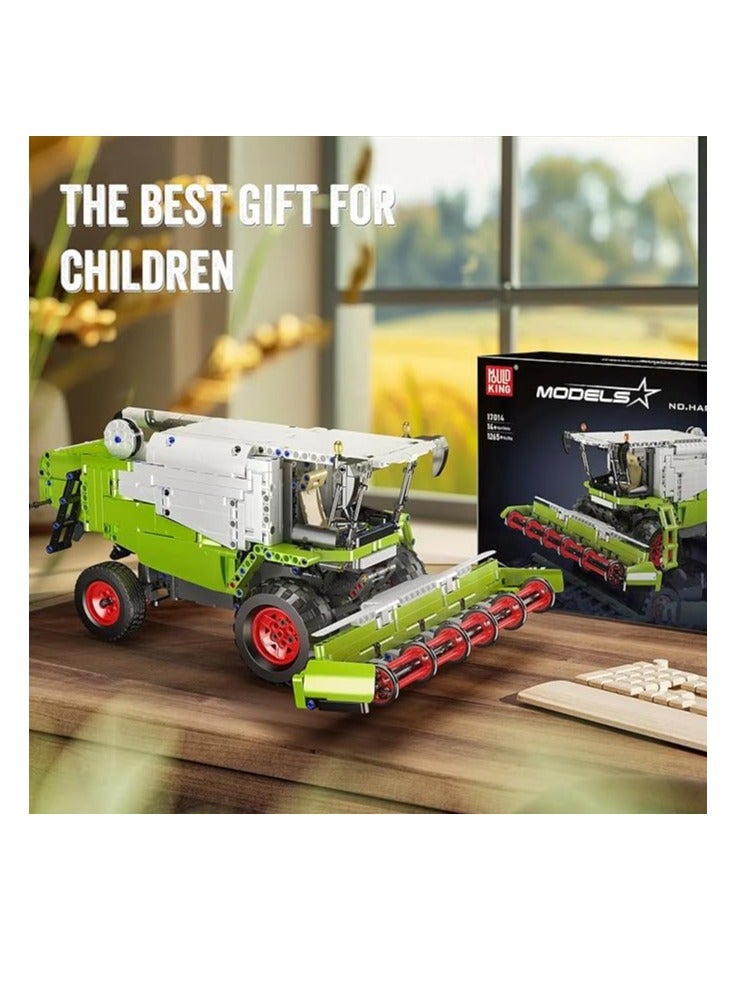 mould king 17014 Educational Wheat Harvester Building Block Toys, Tractor Toy Building Kit for Boys & Girls, 1265 PCS Farm Truck Construction Vehicles Set - Image 5