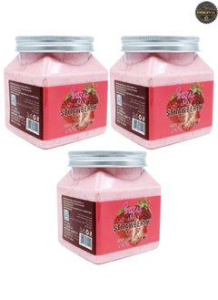 3 Pieces Strawberry Body And Face Scrub